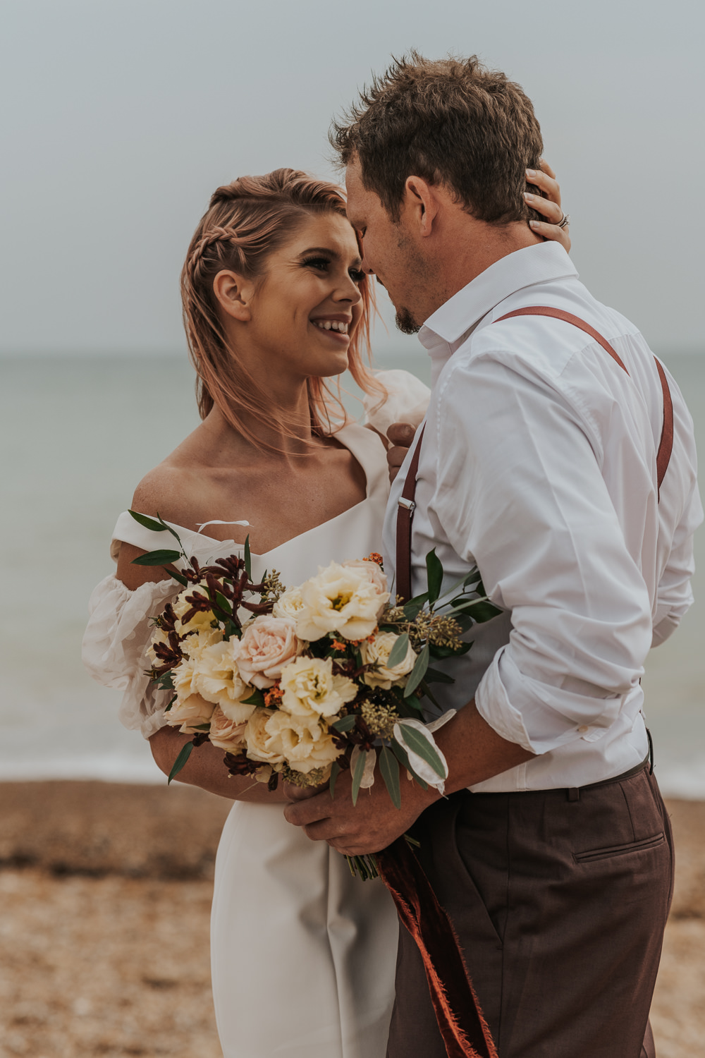 Outdoor Beach Wedding Ceremony Lauren Knuckey Photography