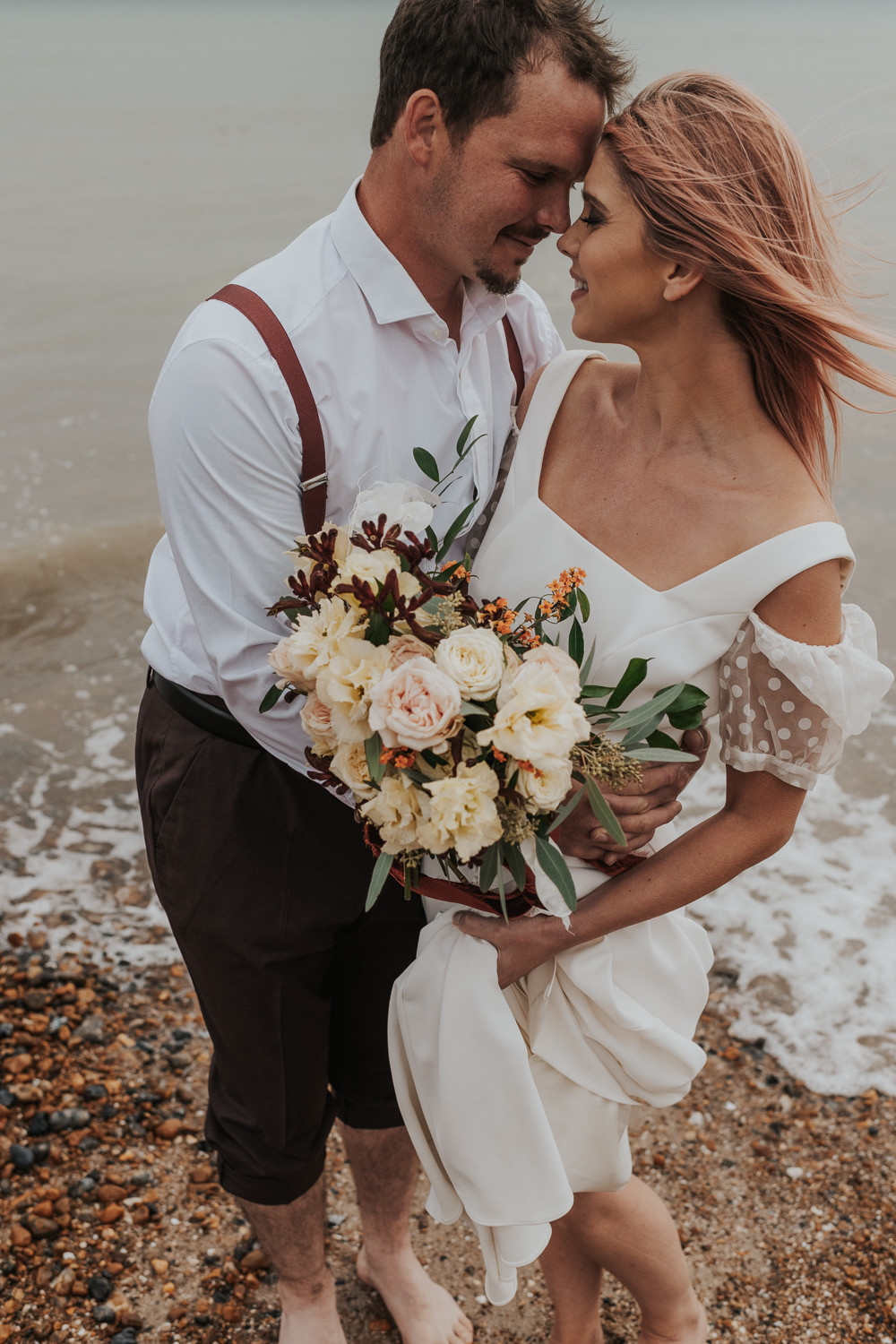 Outdoor Beach Wedding Ceremony Lauren Knuckey Photography