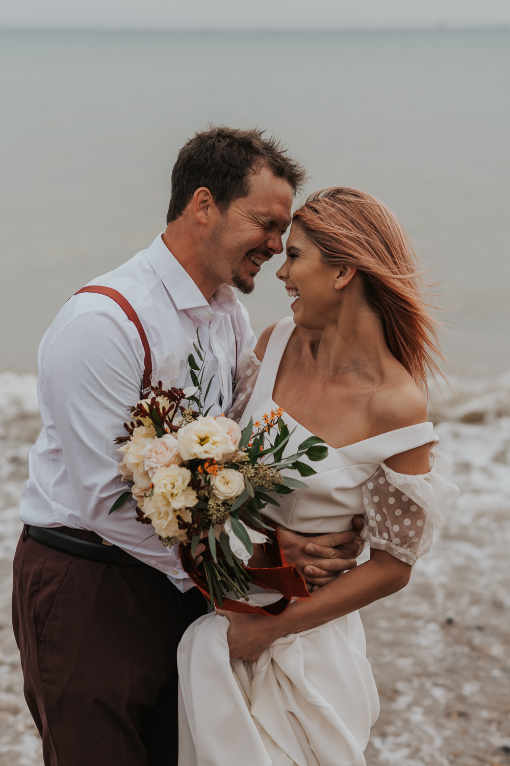 Outdoor Beach Wedding Ceremony Lauren Knuckey Photography