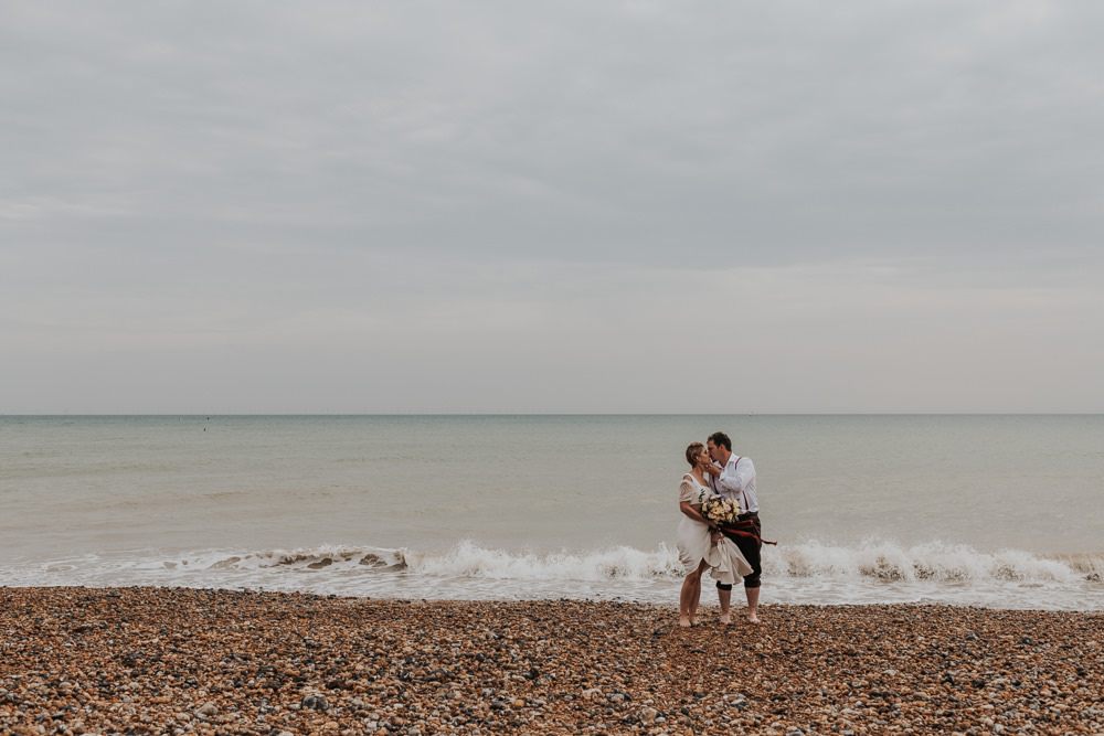 Outdoor Beach Wedding Ceremony Lauren Knuckey Photography