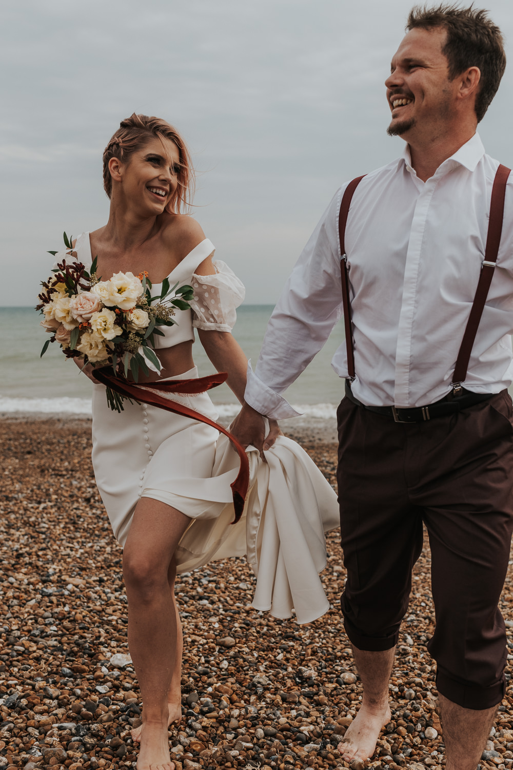 Outdoor Beach Wedding Ceremony Lauren Knuckey Photography