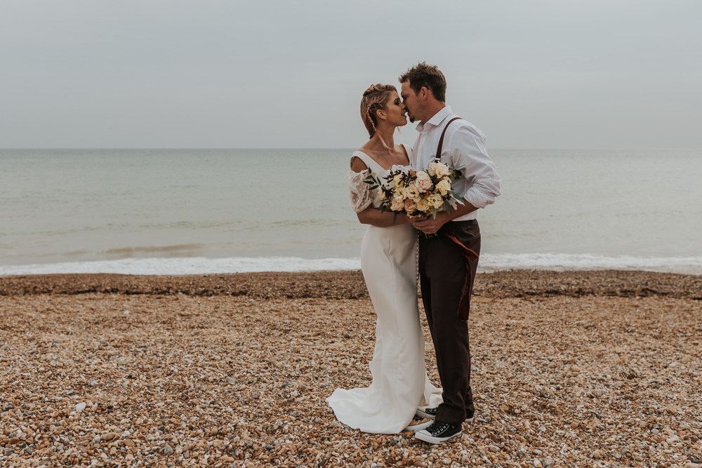 Outdoor Beach Wedding Ceremony Lauren Knuckey Photography