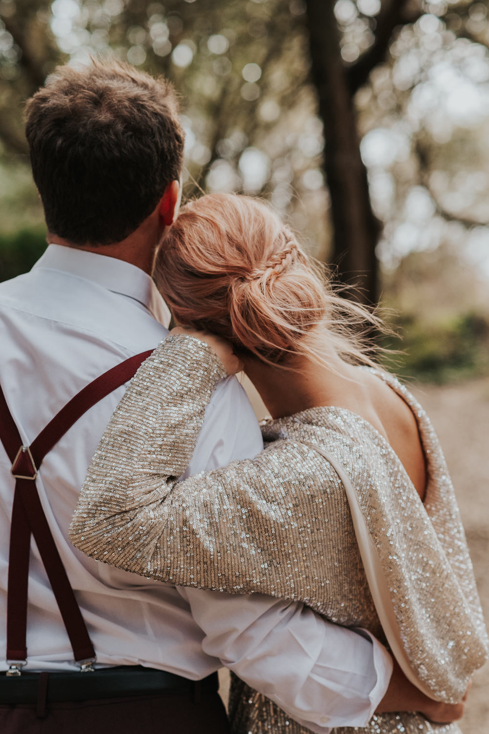 Bride Bridal Hair Style Up Do Pink Outdoor Beach Wedding Ceremony Lauren Knuckey Photography