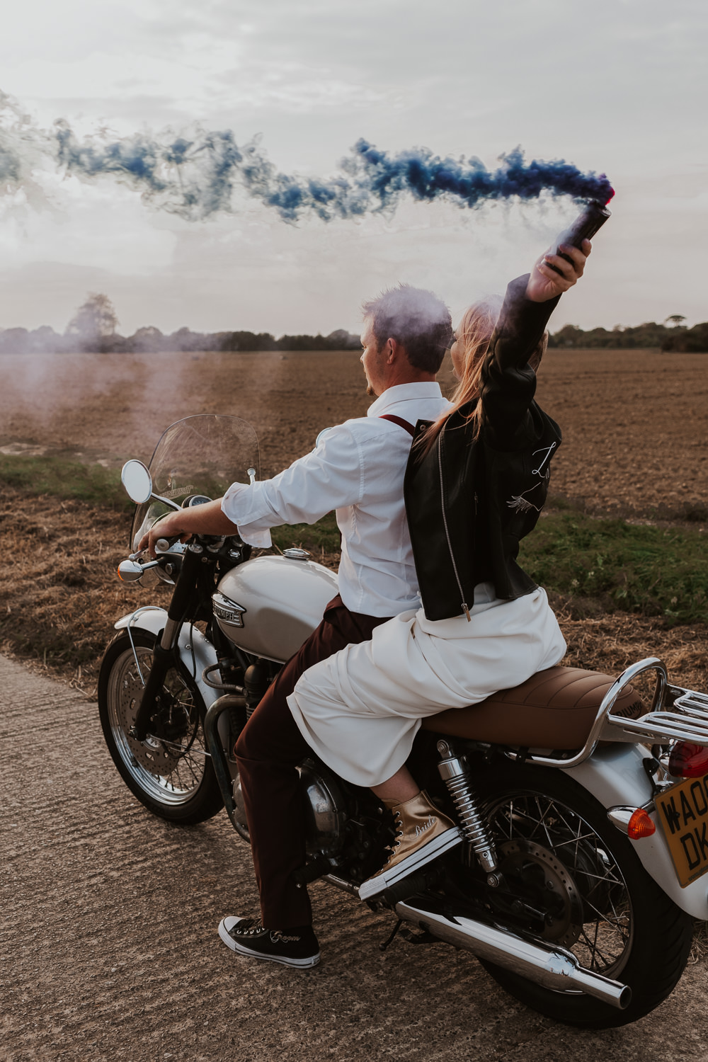 Smoke Bombs Outdoor Beach Wedding Ceremony Lauren Knuckey Photography