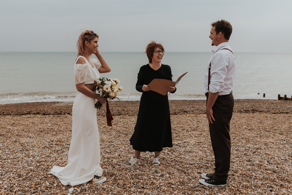 Outdoor Beach Wedding Ceremony Lauren Knuckey Photography