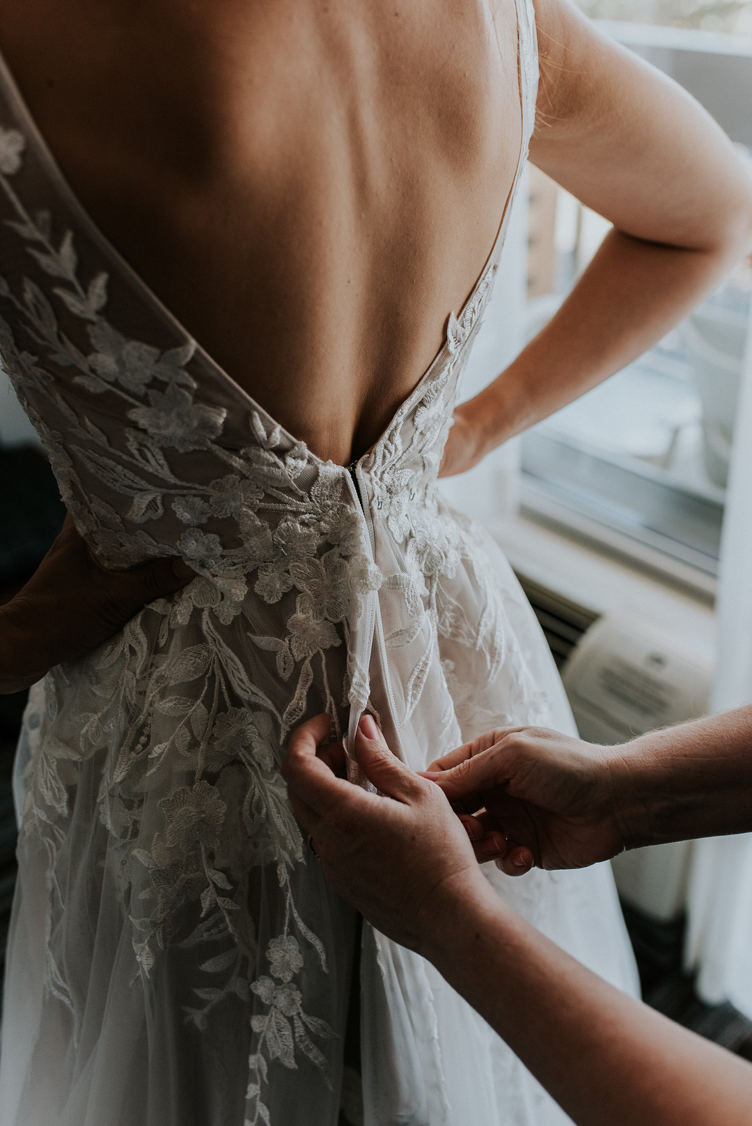 Dress Gown Bride Bridal Lace Tulle Redwoods Elopement Heather K Purdy