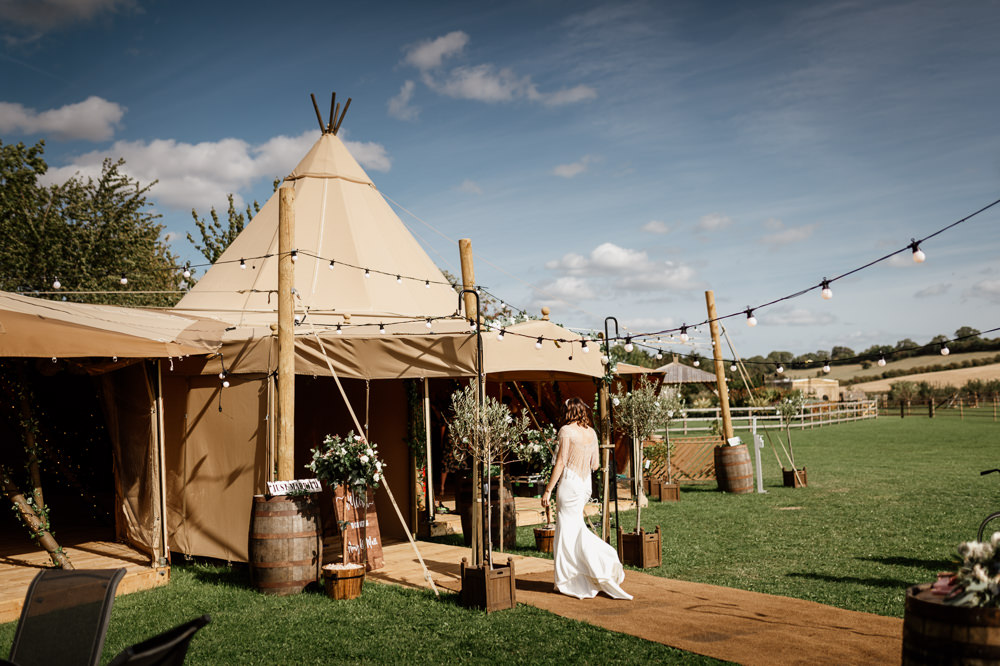 Festoon Lights Lighting Relaxed Tipi Wedding Twig and Vine Photography