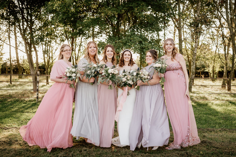 Mismatched Bridesmaids Bridesmaid Dress Dresses Pink Relaxed Tipi Wedding Twig and Vine Photography