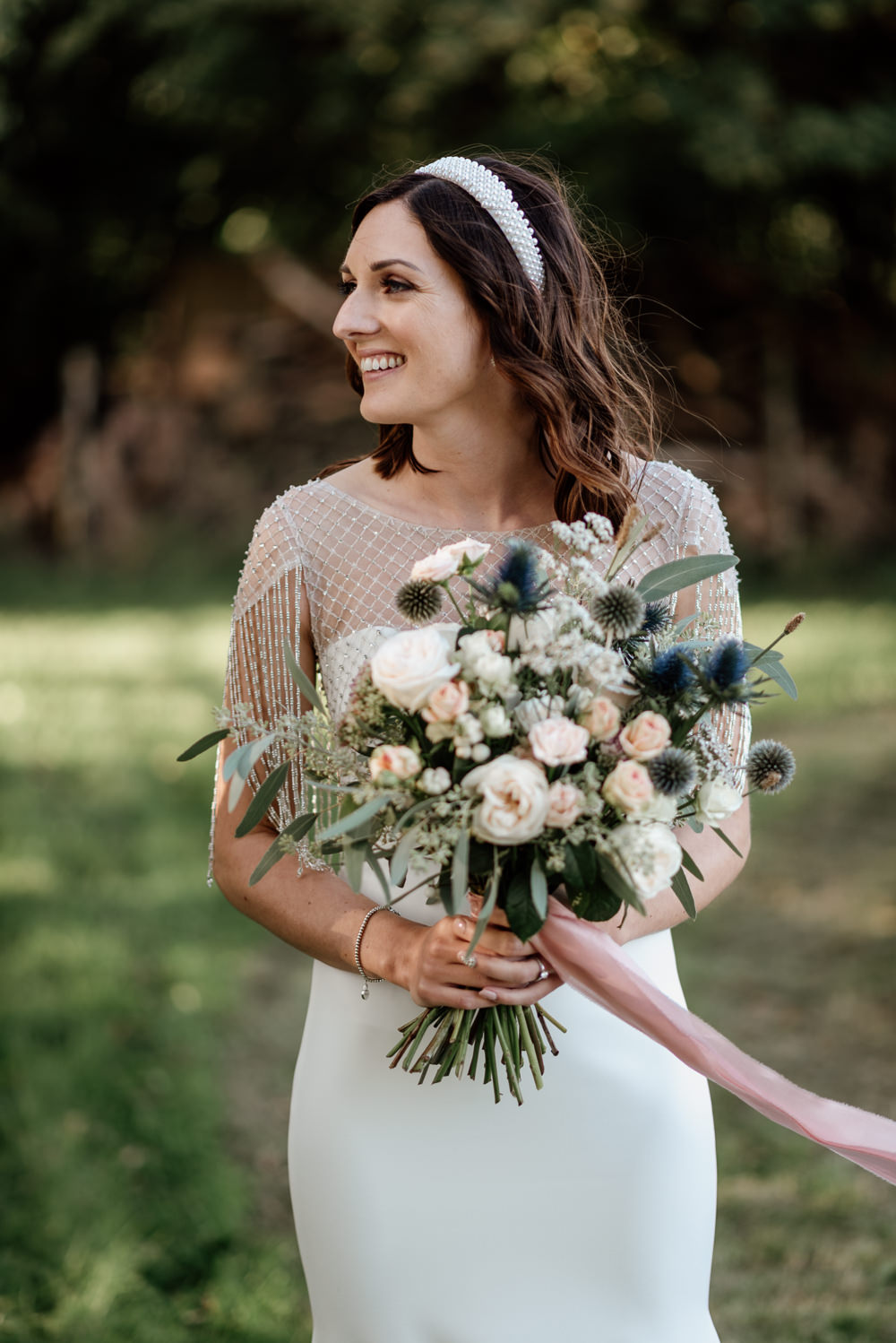 Bouquet Flowers Bride Bridal Greenery Headband Relaxed Tipi Wedding Twig and Vine Photography