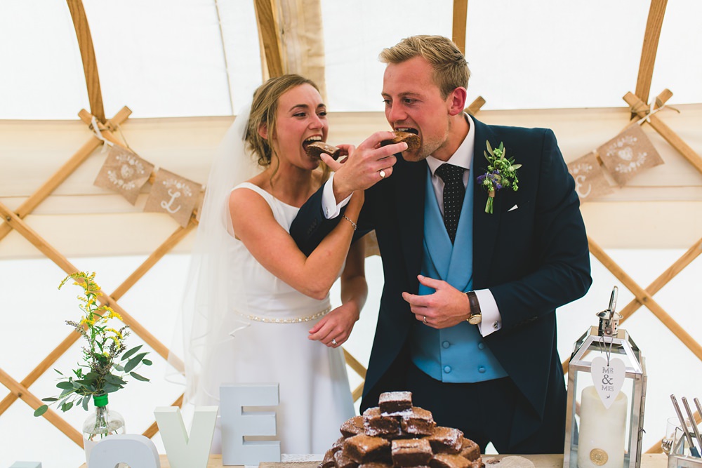 Rustic Yurt Wedding Milk Bottle Photography