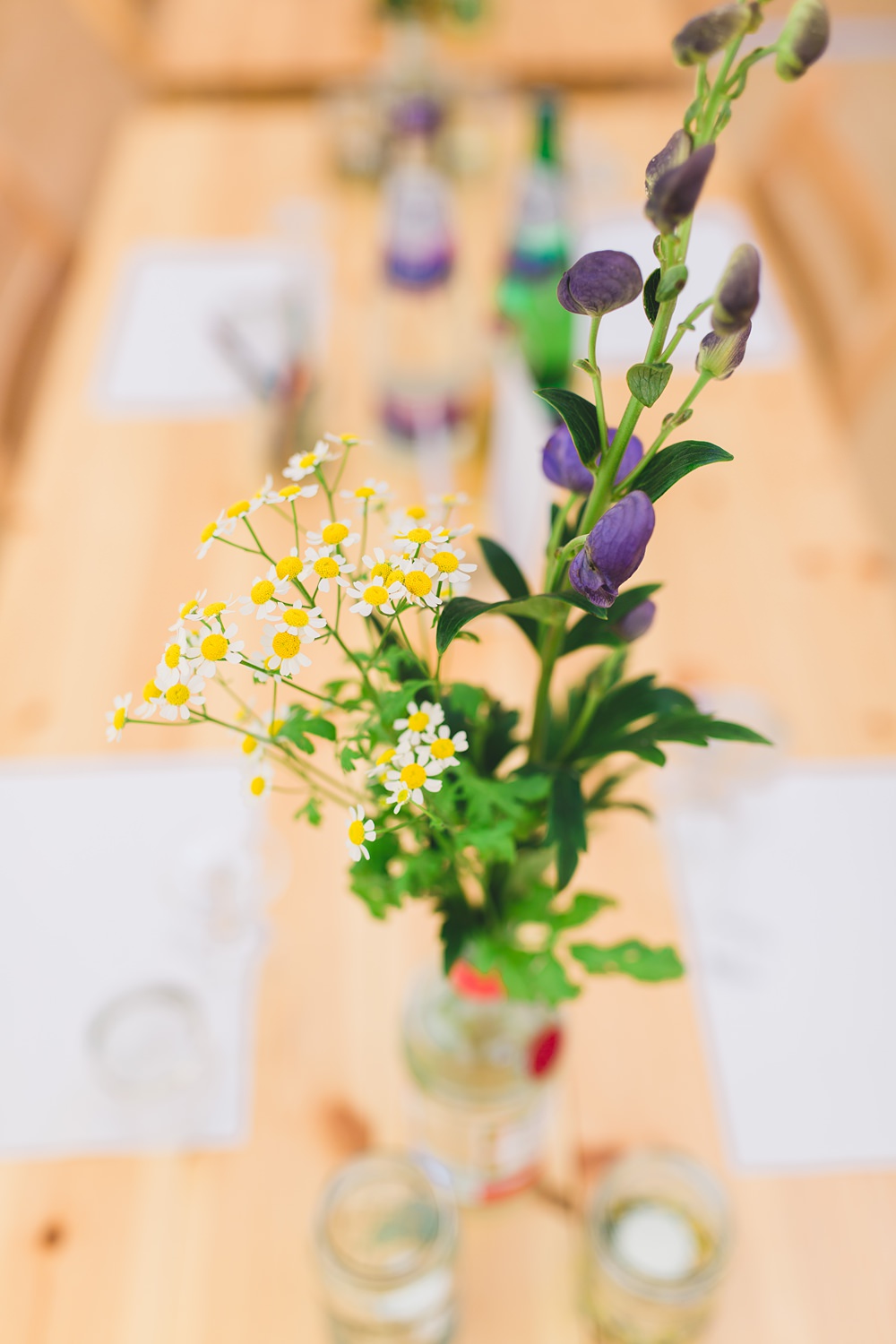 Centrepiece Flowers Bottle Rustic Yurt Wedding Milk Bottle Photography