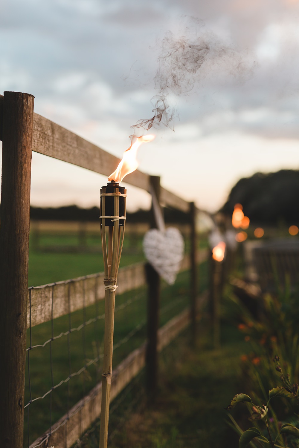 Lanterns Candles Outdoor Rustic Yurt Wedding Milk Bottle Photography
