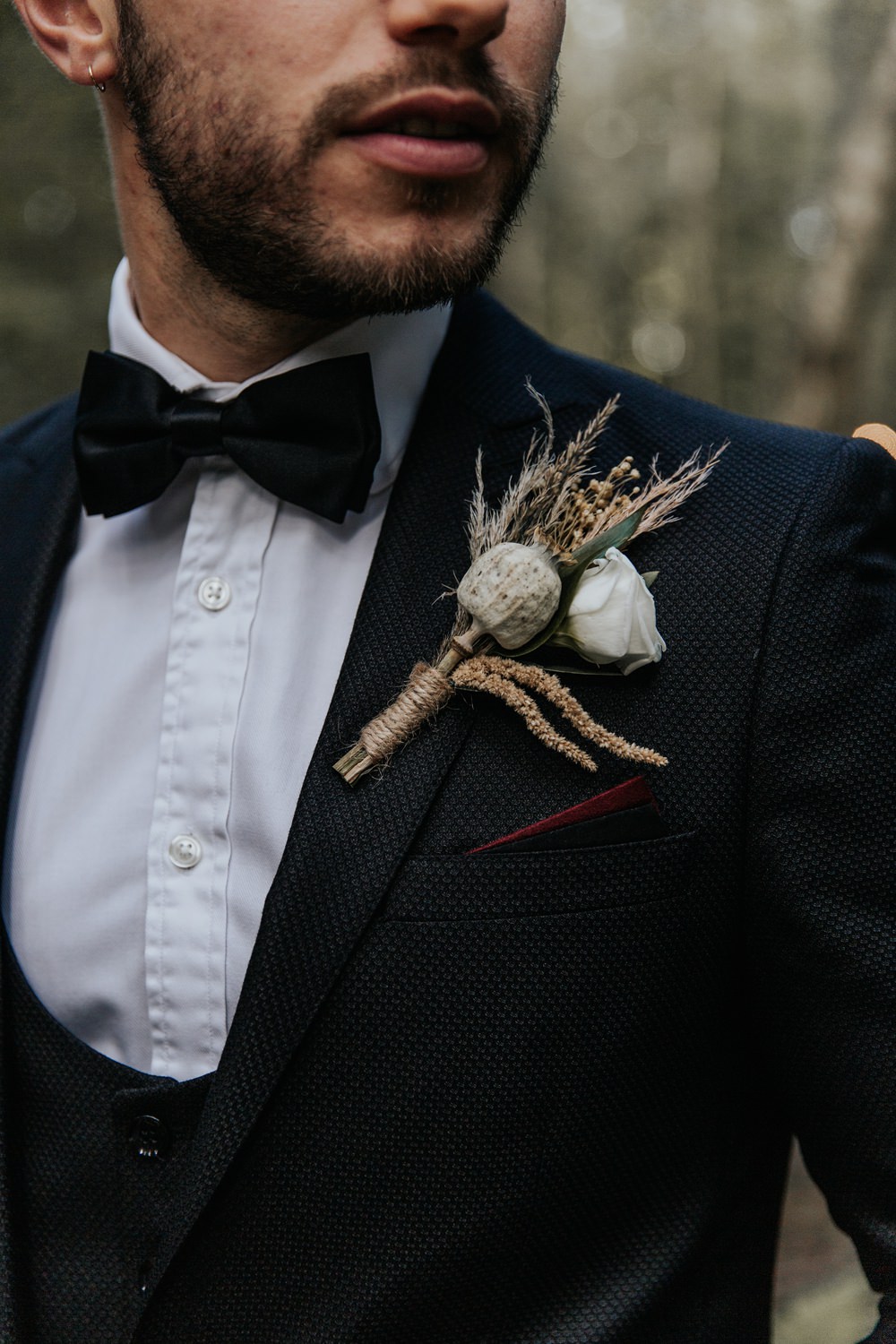 Buttonhole Flowers Groom Sage Green Wedding Ideas Amy Cutliffe Photography