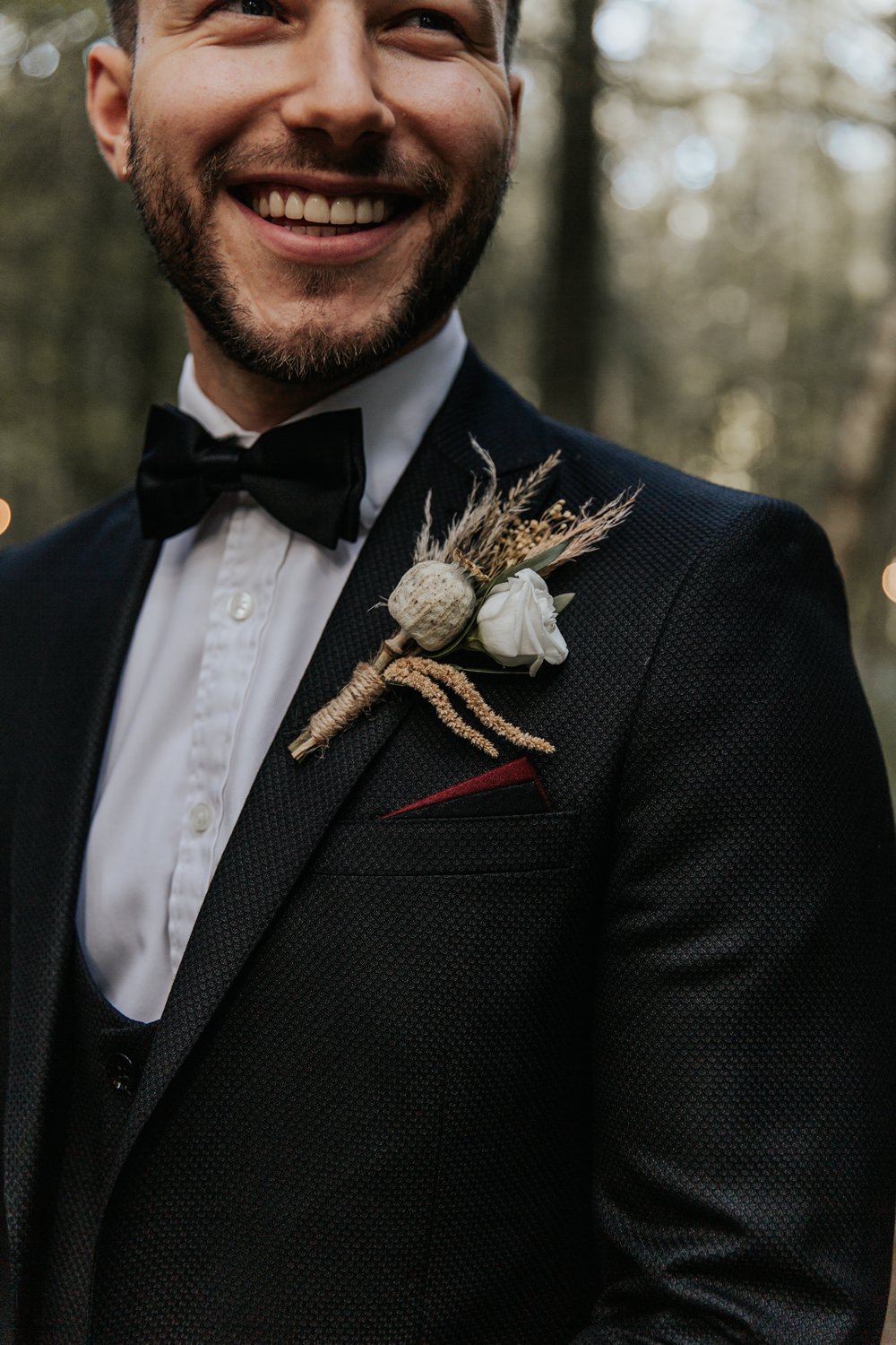 Groom Suit Bow Tie Sage Green Wedding Ideas Amy Cutliffe Photography