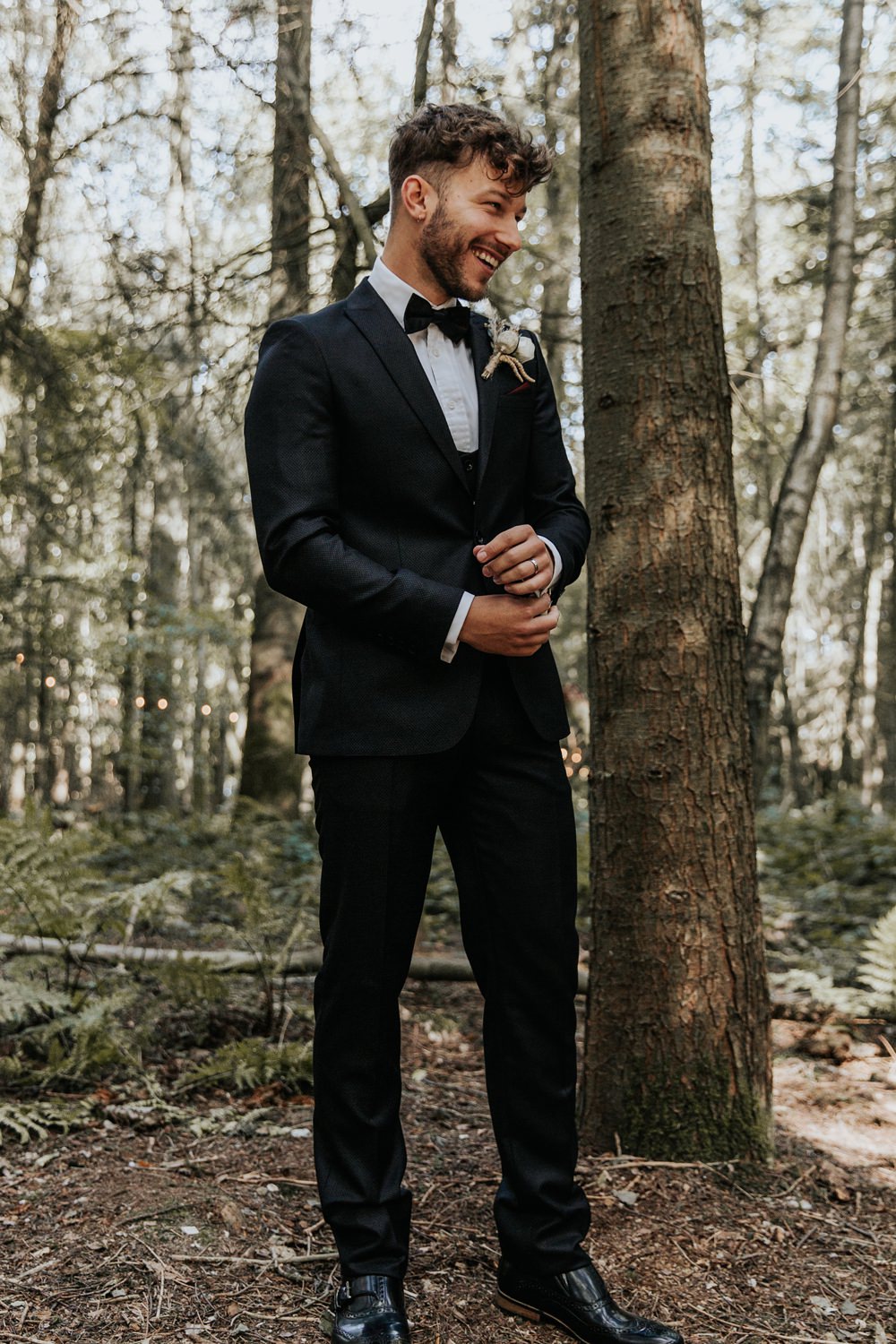 Groom Suit Bow Tie Sage Green Wedding Ideas Amy Cutliffe Photography