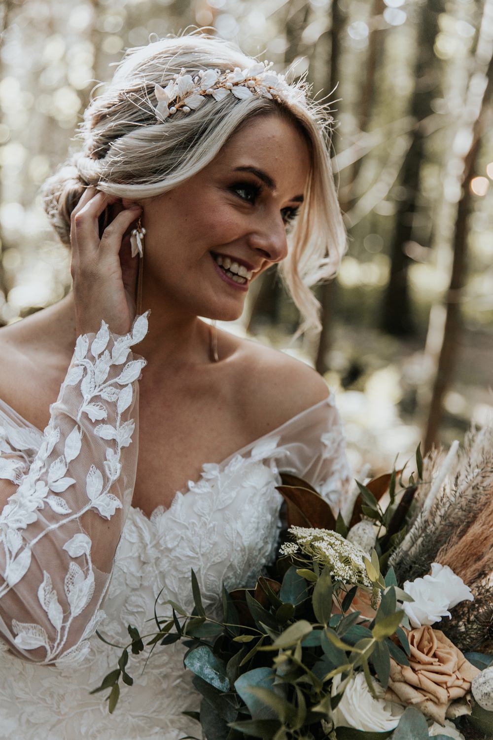 Bride Bridal Make Up Sage Green Wedding Ideas Amy Cutliffe Photography