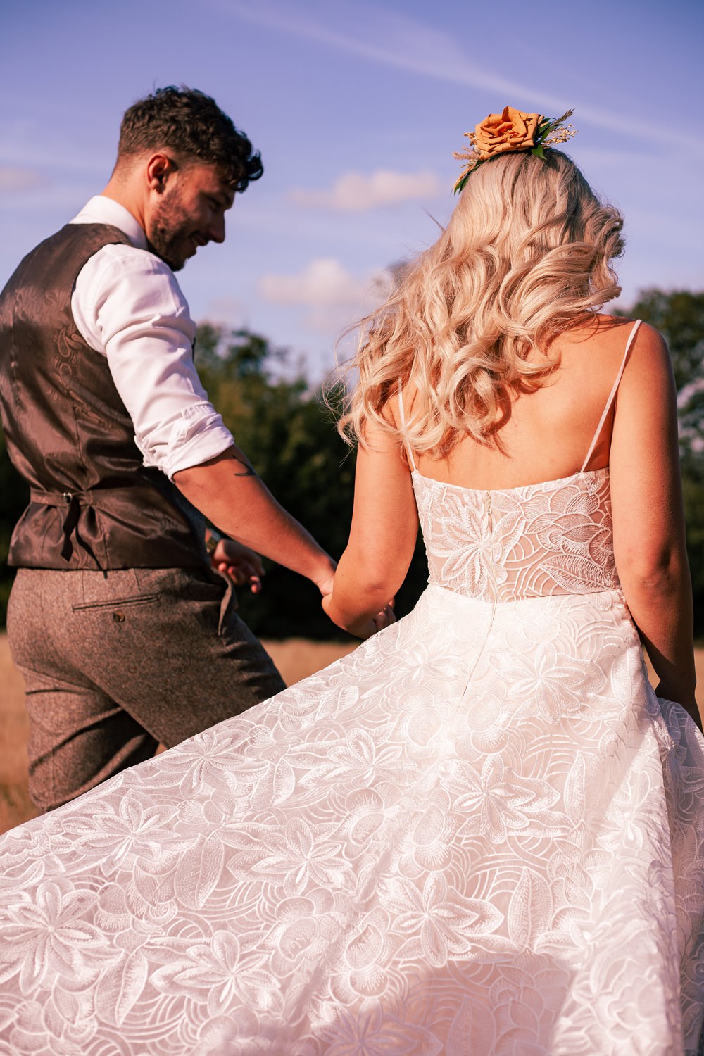 Dress Gown Bride Bridal Train Sage Green Wedding Ideas Kristen Kate Photography