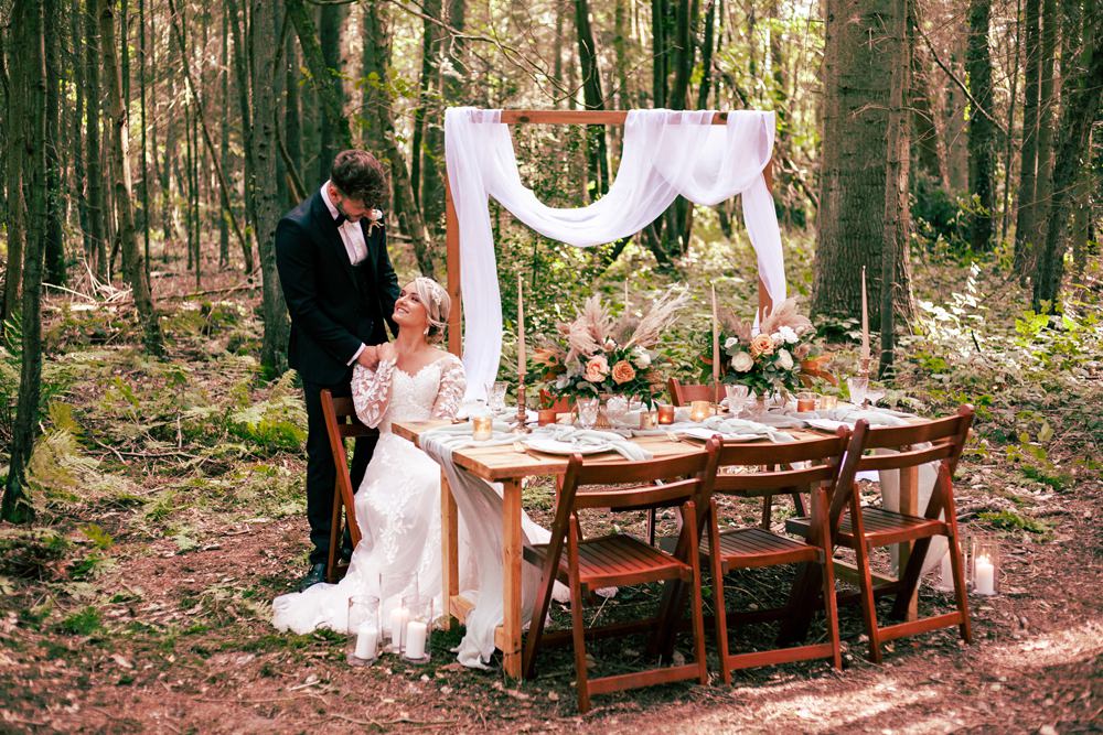 Drape Backdrop Wooden Frame Arch Sage Green Wedding Ideas Kristen Kate Photography
