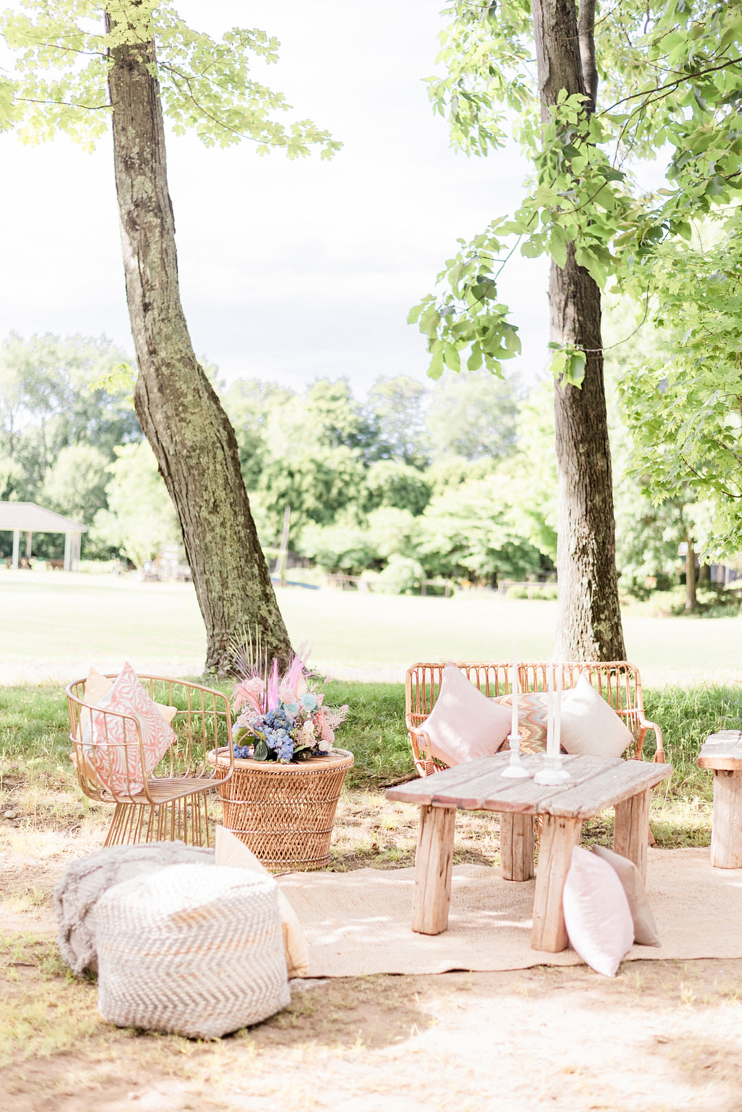 Whimsical Pastel Wedding Ideas Jennifer Nichole & Co Photography Seating Area