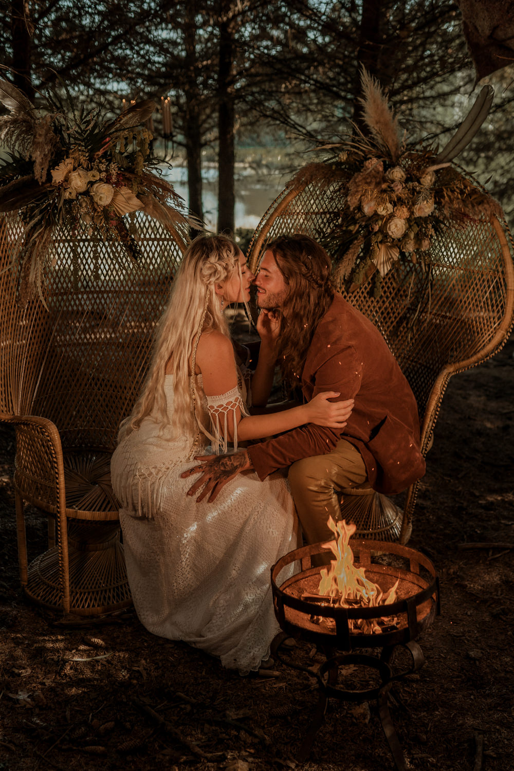 Wilderness Wedding Ideas Finn and the Fox Photography Firepit