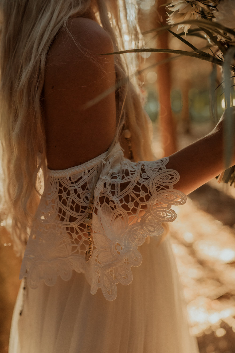 Dress Gown Bride Bridal Sleeves Boho Wilderness Wedding Ideas Finn and the Fox Photography