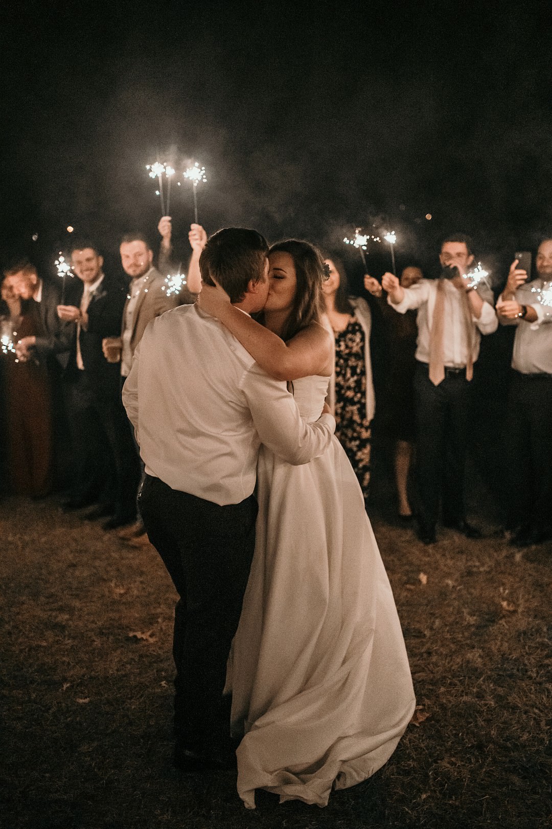 Sparklers Exit Send Off Arkansas Wedding Monisa J. Photography