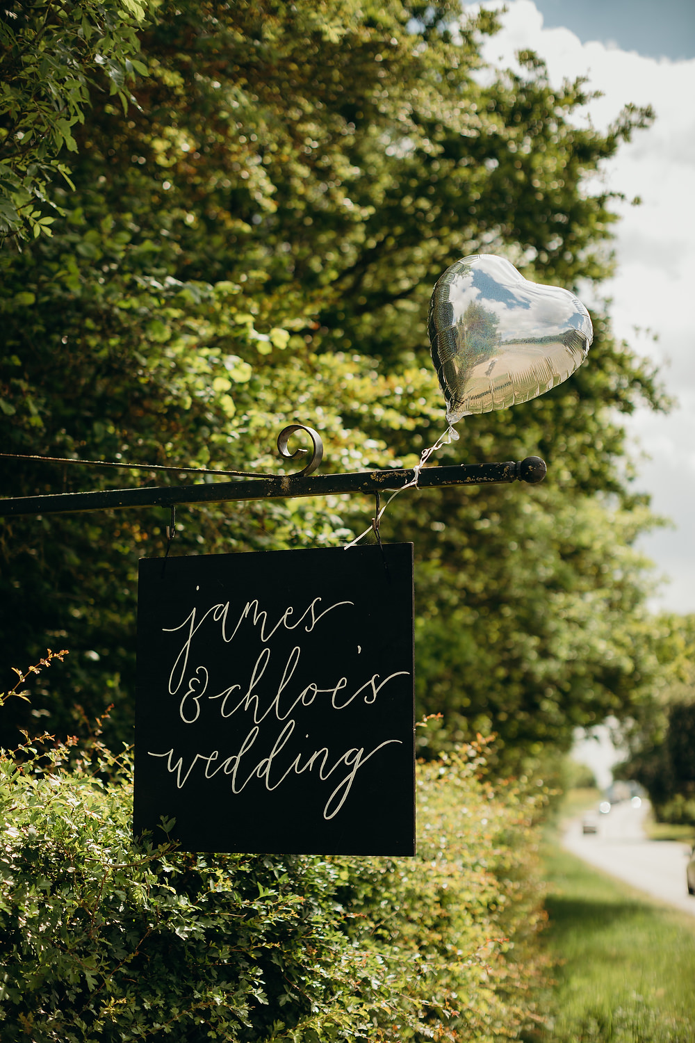 Sign Signs Calligraphy Berkshire Barn Wedding Richard Skins Photography