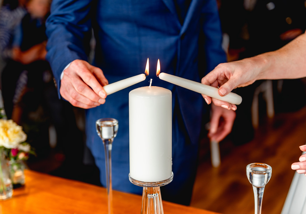 Candle Ceremony Humanist Bordesley Park Wedding Lisa Carpenter Photography