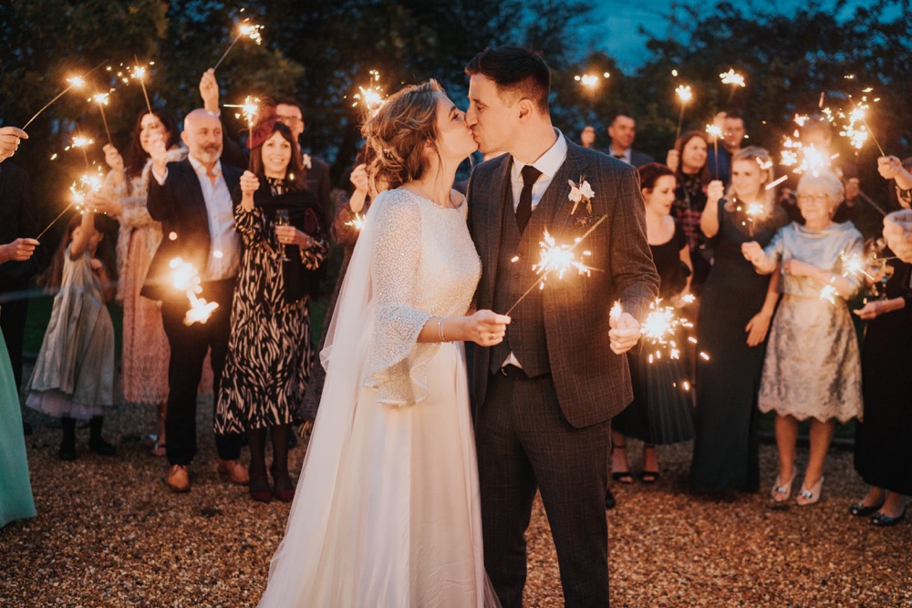 Sparklers Send Off Exit Carriage Hall Wedding Bloom Weddings