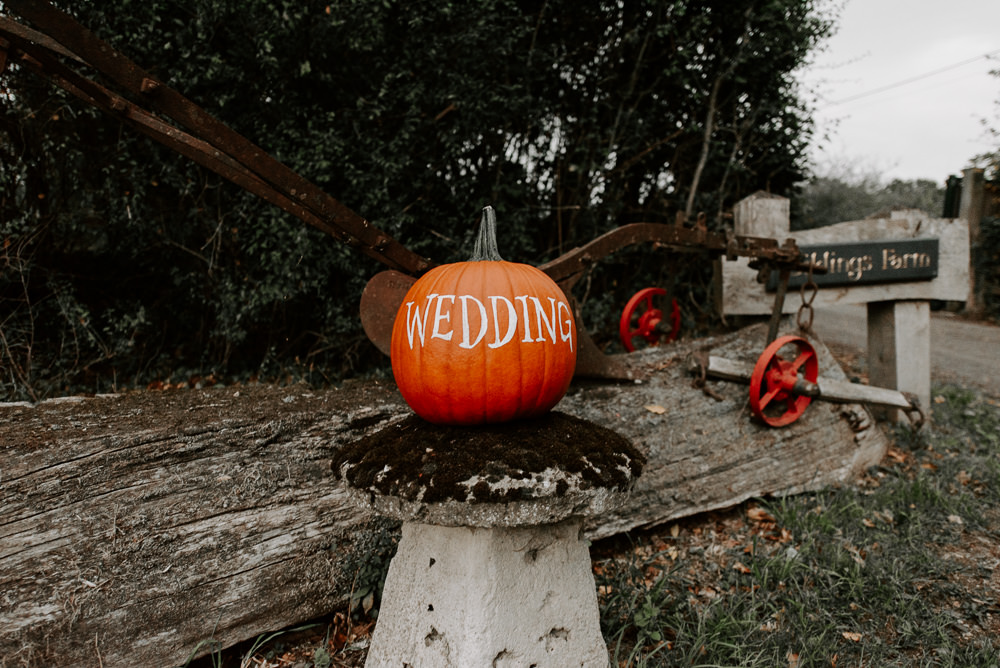 Pumpkin Sign Signs DIY Autumn Wedding The Light Painters