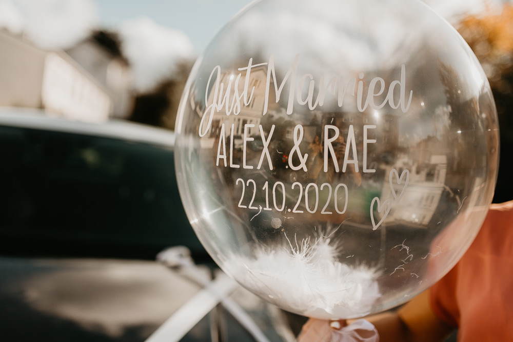 Balloon Minimal Wedding Photos From Sophie