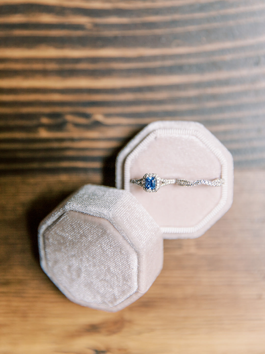 Blue Sapphire Engagement Ring Mt Hood Elopement Katie Ann Photography