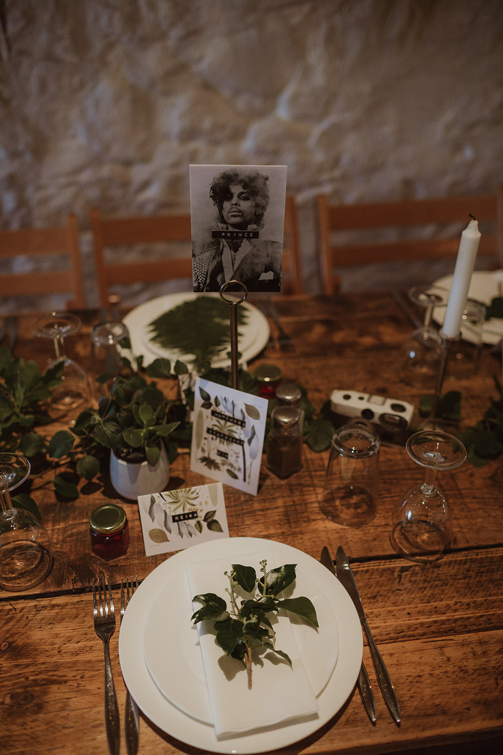 Table Decor Rustic Greenery Foliage Fern South Ayrshire Wedding Maureen Du Preez
