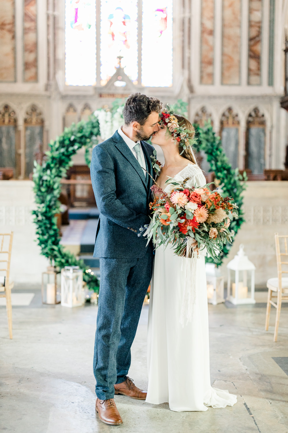 Spire Brighton Wedding Kelsie Scully Photography Moon Gate Flower Arch Greenery Backdrop Aisle Ceremony