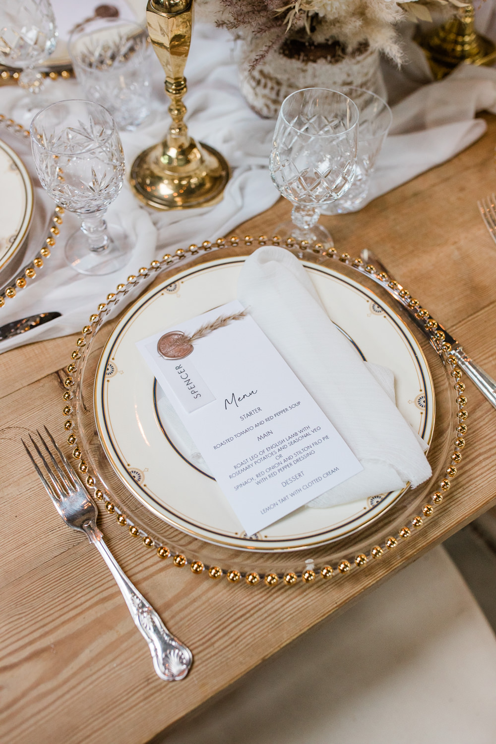 Place Setting Decor Charger Plate Sunset Wedding Ideas Becky Wright Photography