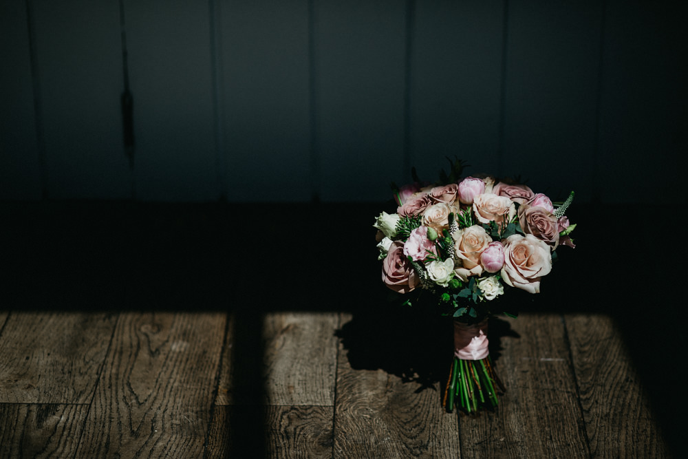 Bride Bridal Bouquet Flowers Pink Rose 29 Glasgow Wedding Firefly and Embers