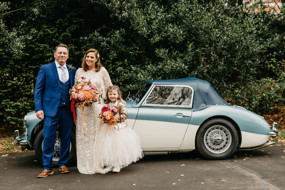 Vintage Car Transport Bandstand Wedding Emma Lawson Photography