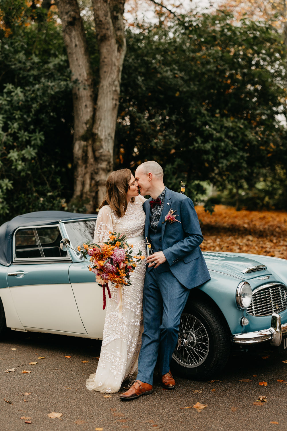 Vintage Car Transport Bandstand Wedding Emma Lawson Photography