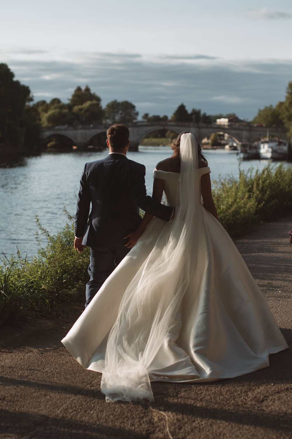 Dress Gown Bride Bridal Off Shoulder Bardot Ellis Bridal Bingham Riverhouse Wedding Sasha Weddings