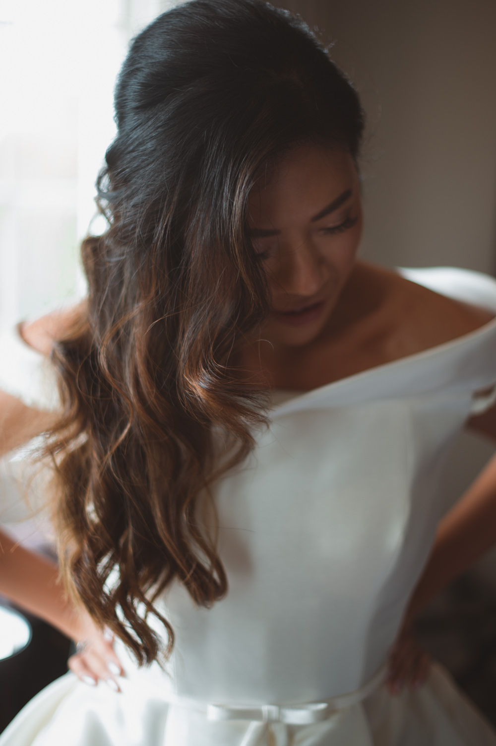 Bride Bridal Hair Style Waves Bingham Riverhouse Wedding Sasha Weddings