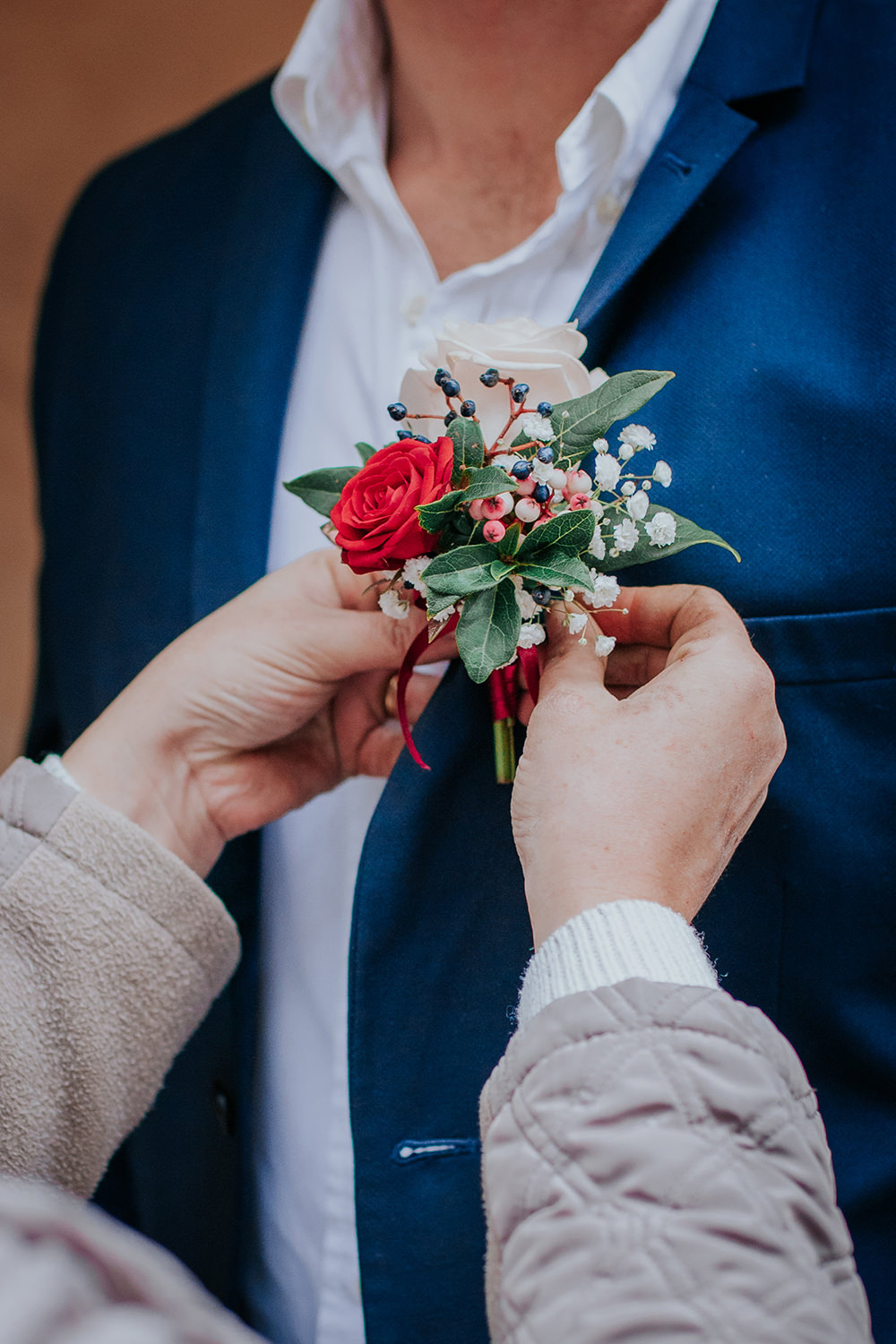 Bronze Wedding Ideas Vladana Parker Buttonhole Flowers Groom