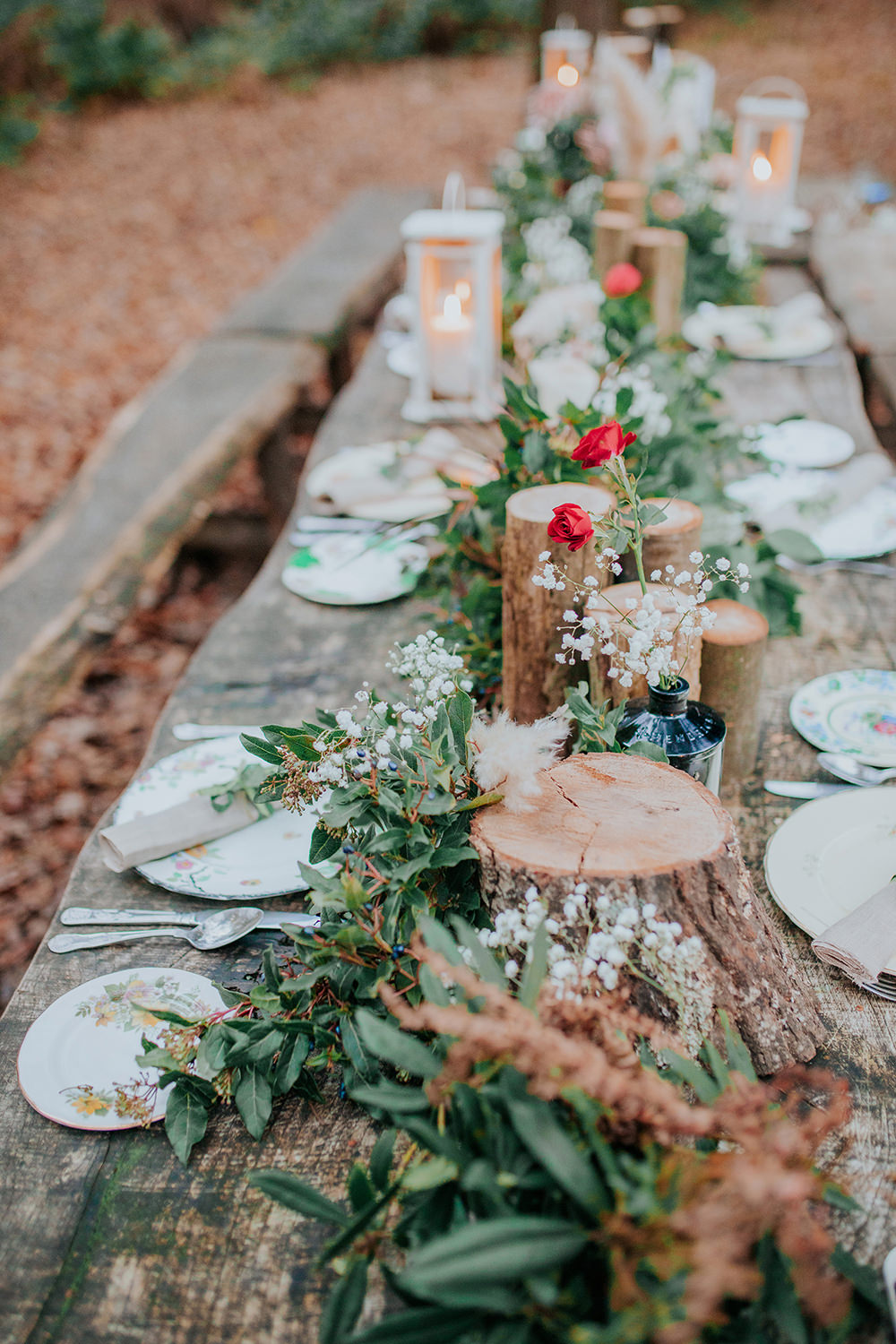 Table Tablescape Greenery Decor Candles Bronze Wedding Ideas Vladana Parker