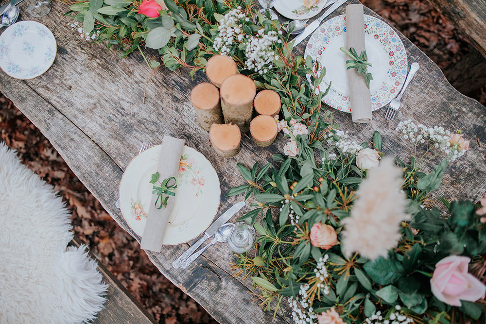 Table Tablescape Greenery Decor Candles Bronze Wedding Ideas Vladana Parker