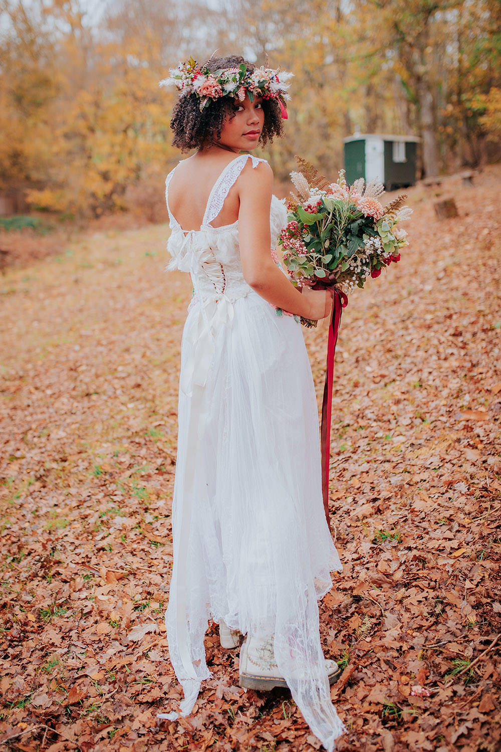 Dress Gown Bride Bridal Lace Bronze Wedding Ideas Vladana Parker