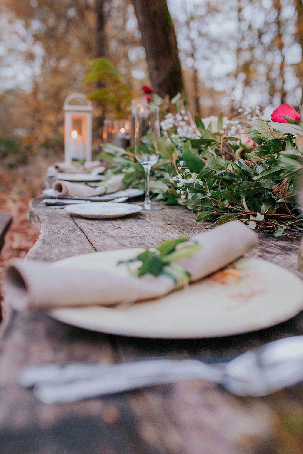 Place Setting Napkin Bronze Wedding Ideas Vladana Parker