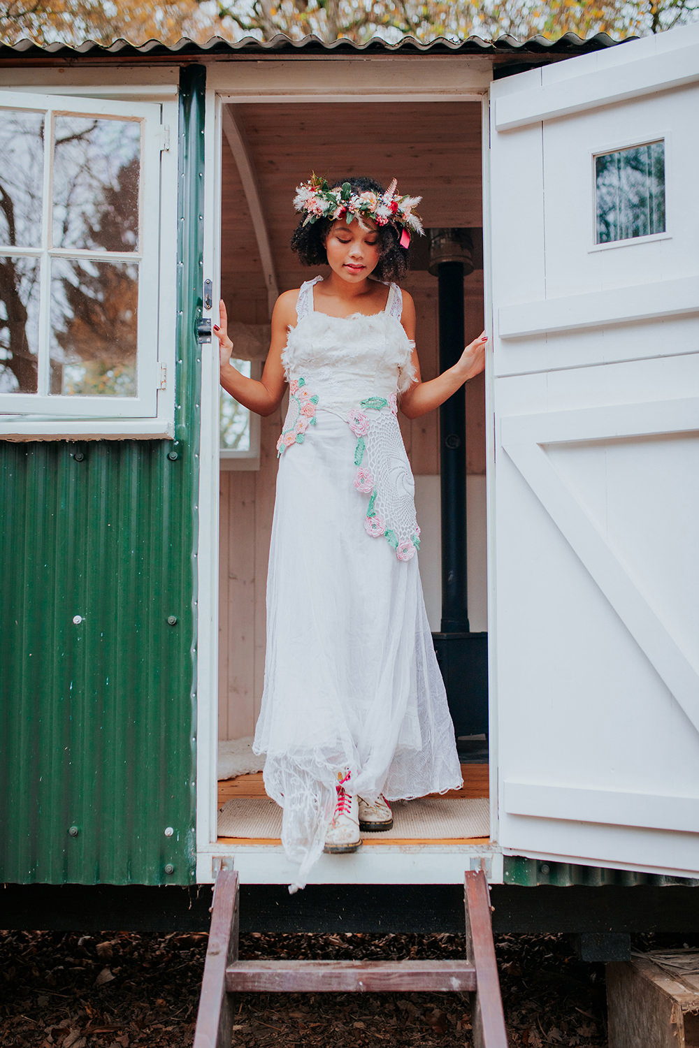 Dress Gown Bride Bridal Lace Bronze Wedding Ideas Vladana Parker