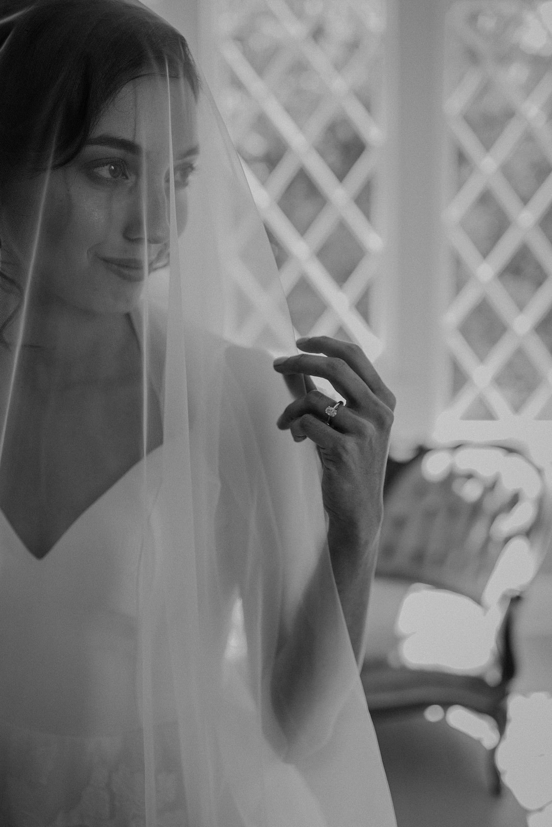 Dress Gown Bride Bridal Lace Straps Veil Chickamauga Wedding Taylor English Photography