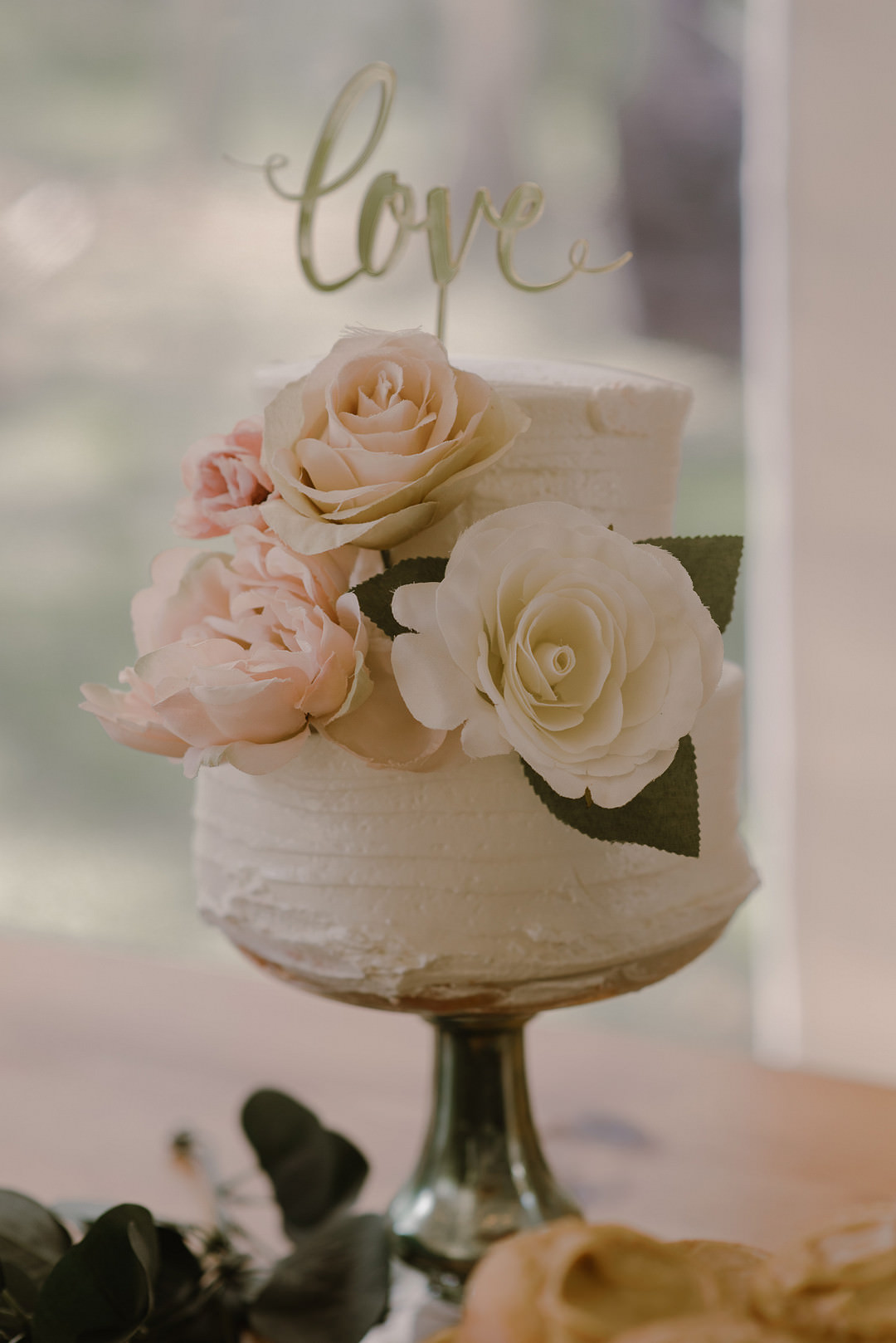 Buttercream Cake Flowers Topper Chickamauga Wedding Taylor English Photography