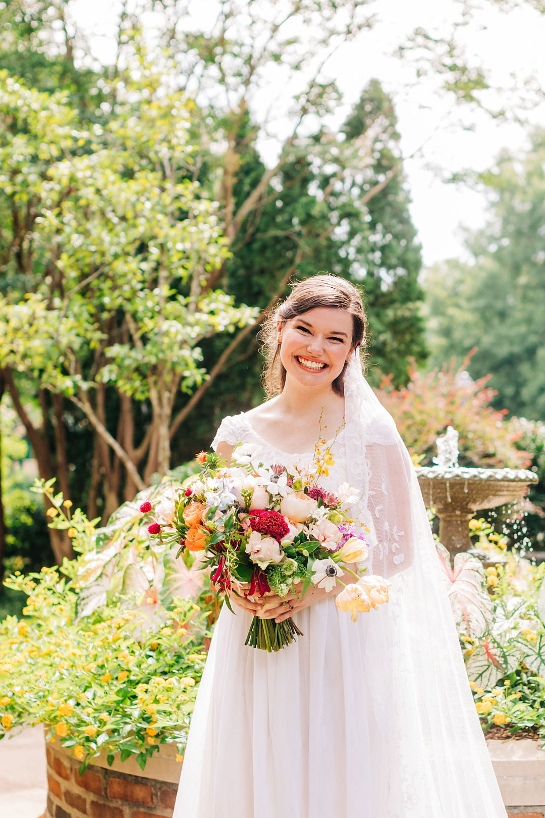 Dress Gown Bride Bridal Silk Bow Colourful Museum Wedding Taylor Square Photography