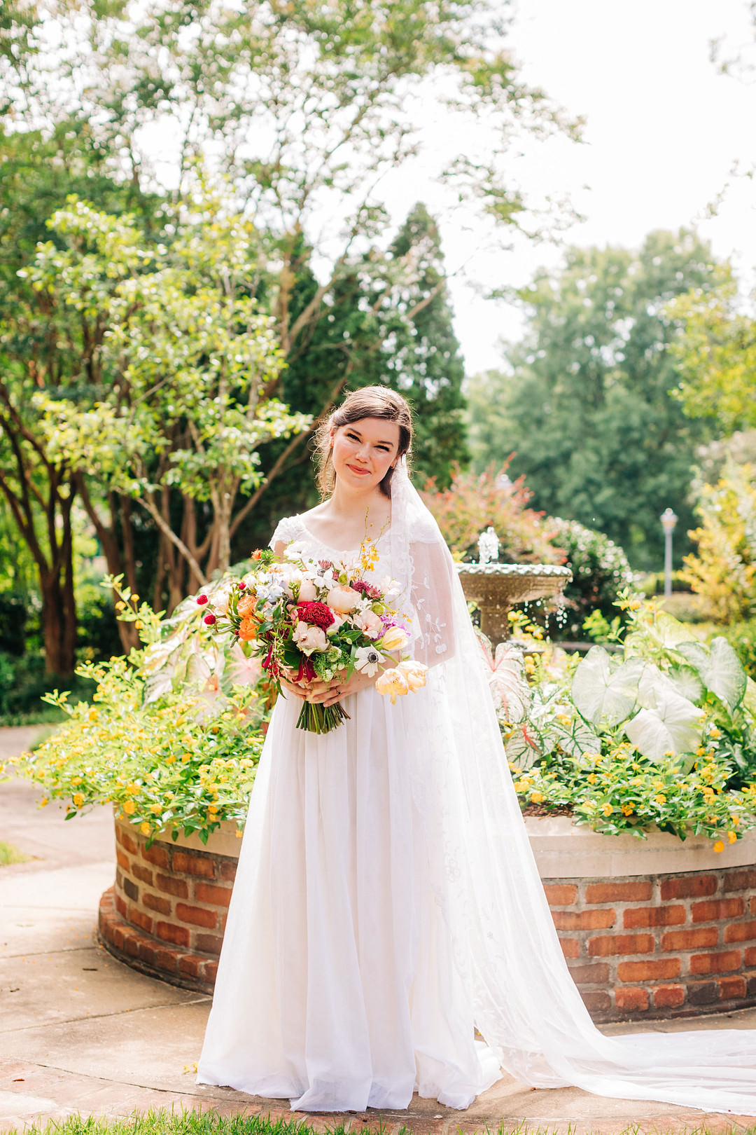 Dress Gown Bride Bridal Silk Bow Colourful Museum Wedding Taylor Square Photography